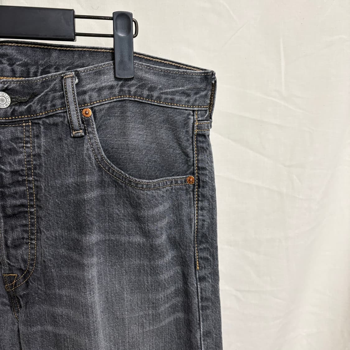 리바이스 501 그레이 워시드 데님팬츠 / W34, L34 상품이미지5