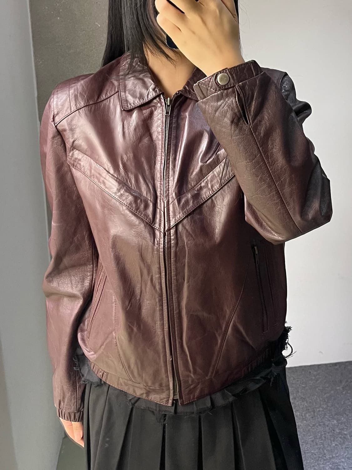 라파엘로 90's 레더 자켓 상품이미지2