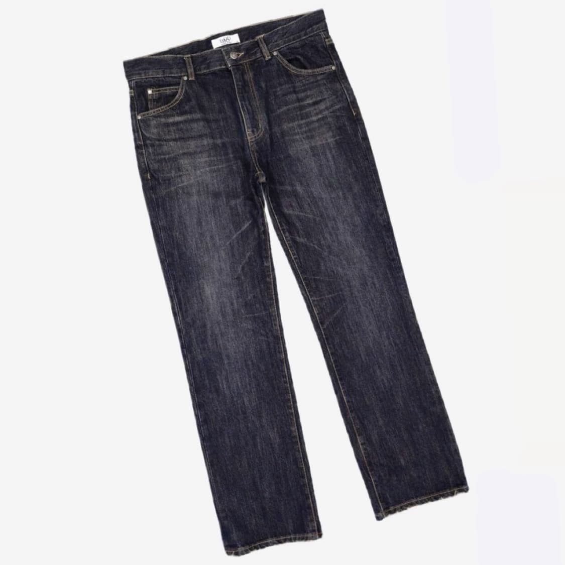 48) 엘무드 라몬즈 스트레이트 데님 블루블랙 상품이미지2