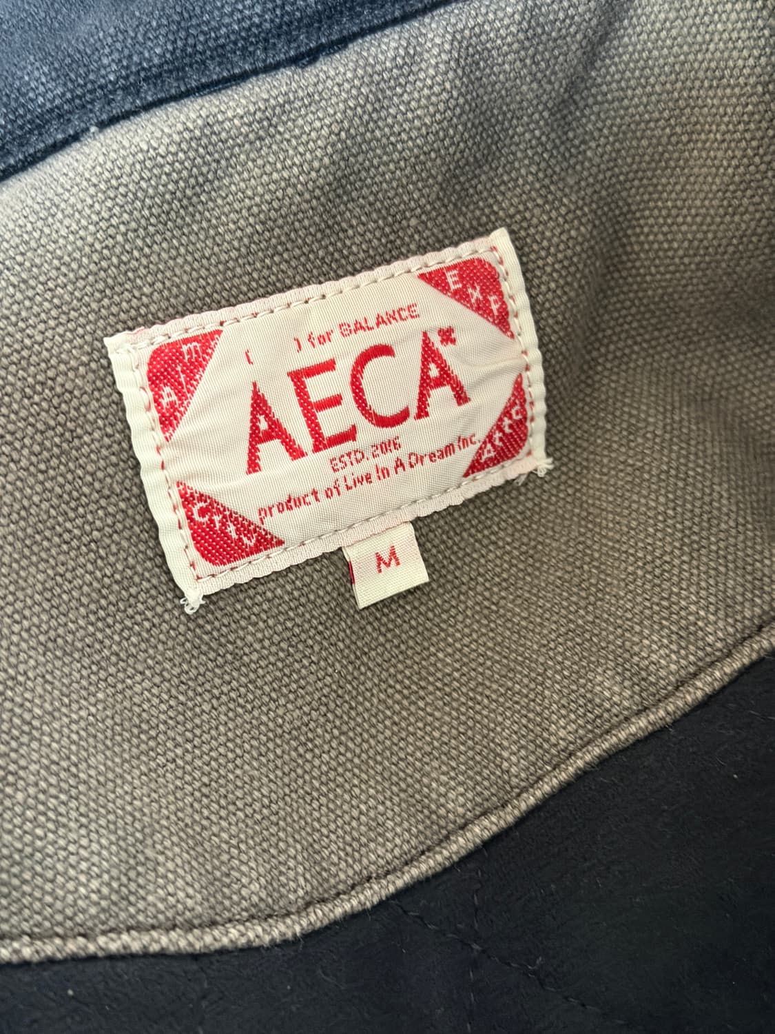 에이카화이트 캔버스 워크자켓 M 상품이미지2