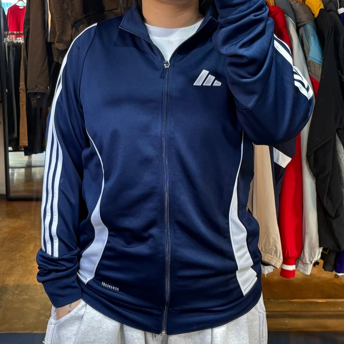 아디다스 사이드라인 네이비 트랙탑 상품이미지1