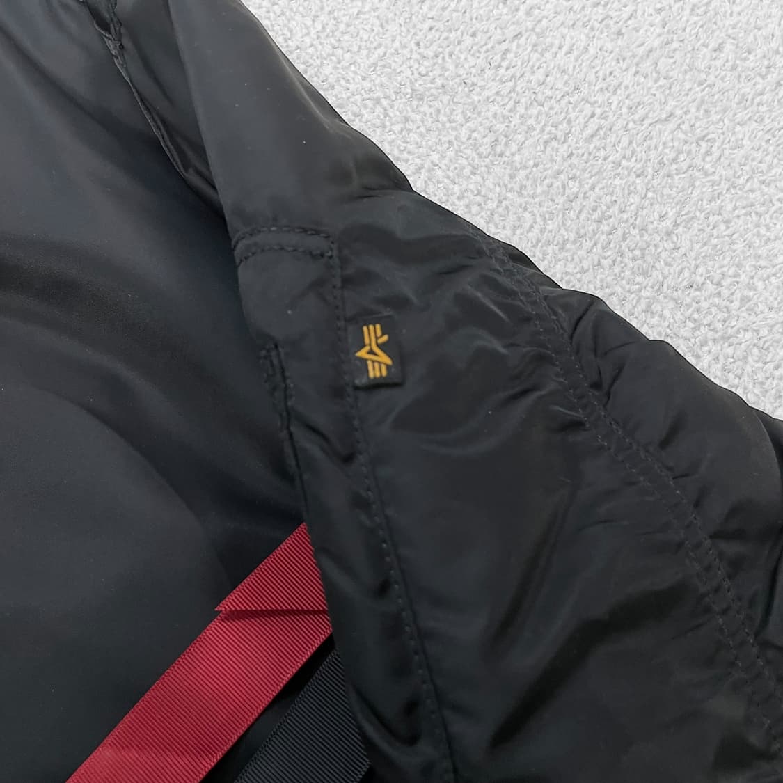 알파인더스트리 ma-1 플라이트 봄버 자켓 블랙 상품이미지4