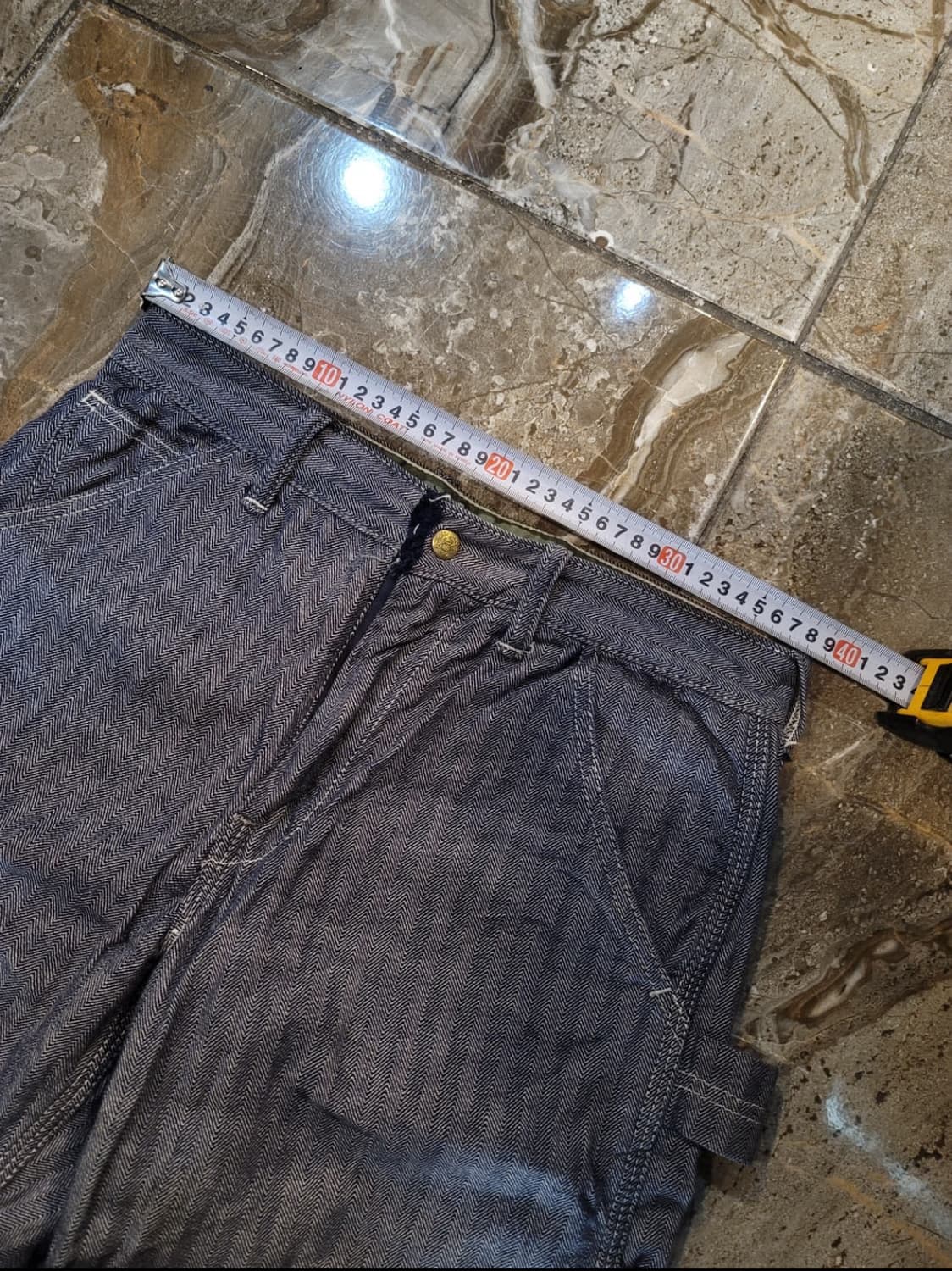 리얼맥코이 헤링본 카펜터 하프팬츠 상품이미지5