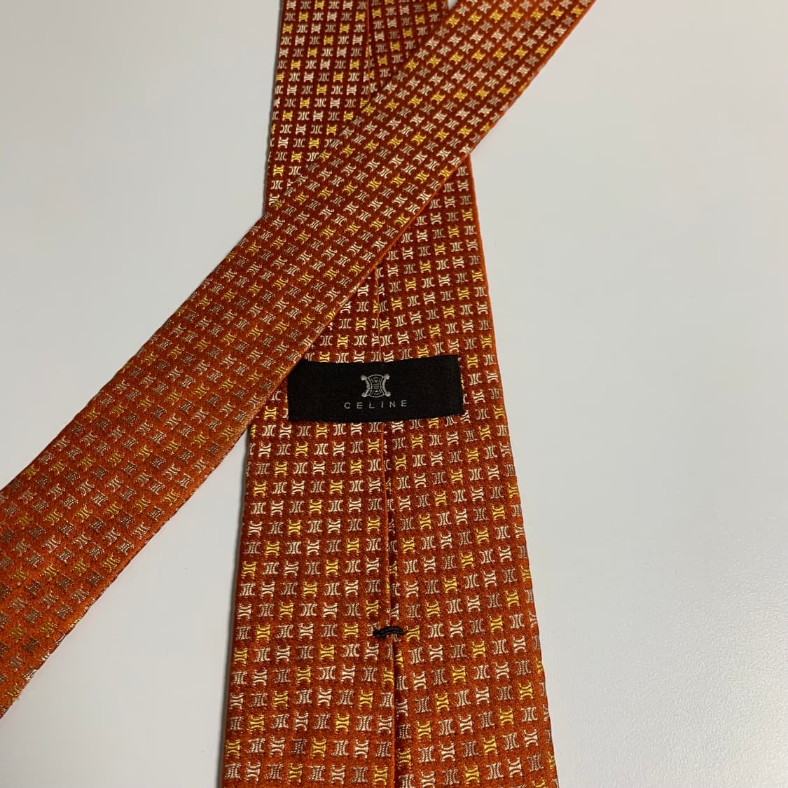 셀린느(CELINE) 모노그램 명품넥타이 B+등급 신형라벨 상품이미지5