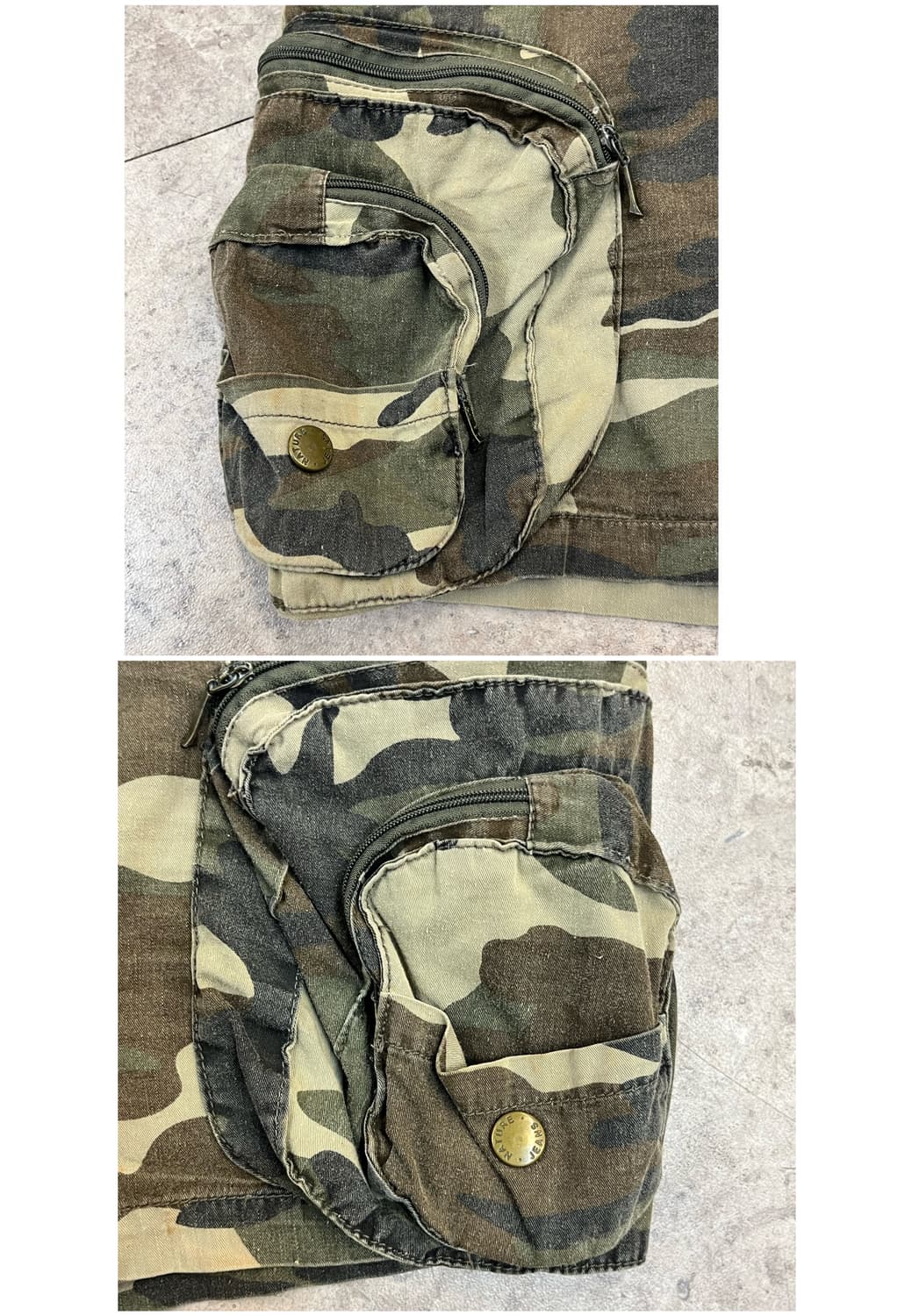 빈티지 카모 카고 숏팬츠 M #csz3511 상품이미지6
