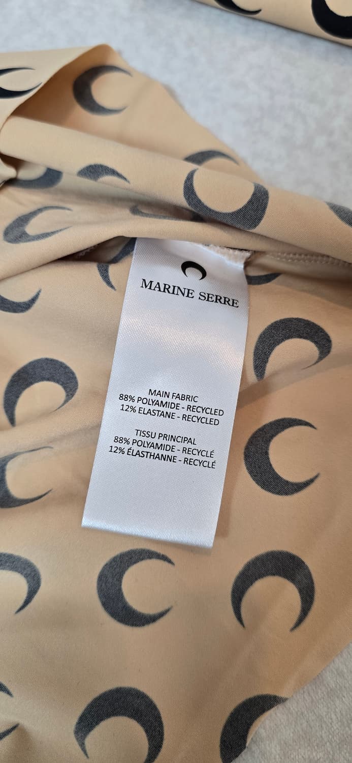 MARINE SERRE 마린세르 문 로고 긴팔티 S 베이지 상품이미지3