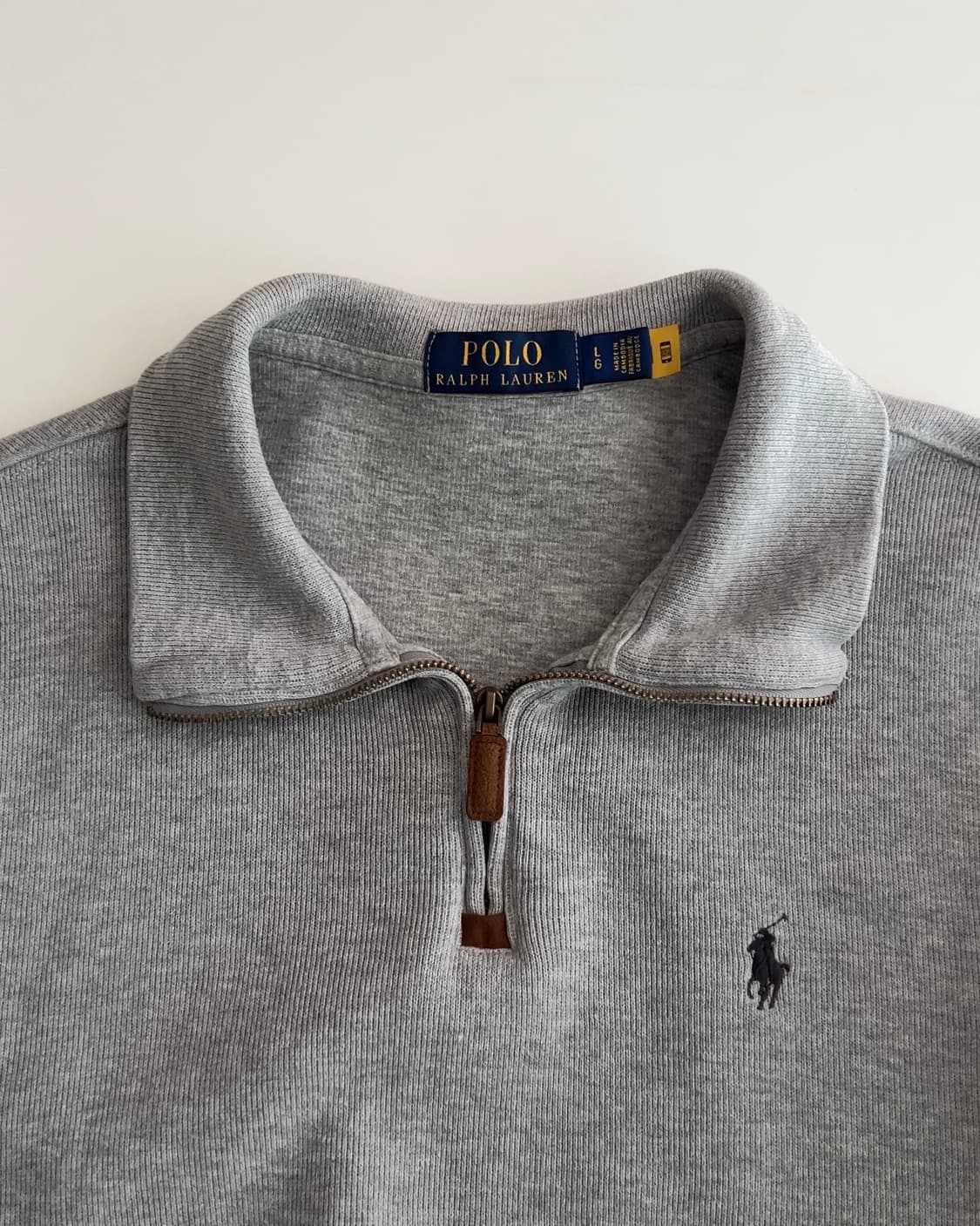 폴로 랄프로렌 그레이 하프집업 L 상품이미지4