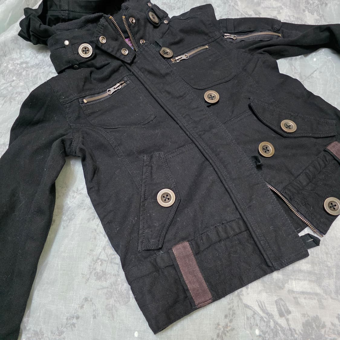 펑크 락시크 후드 버클 투웨이 자켓 집업 y2k 오네갸루 d.i.a 상품이미지7