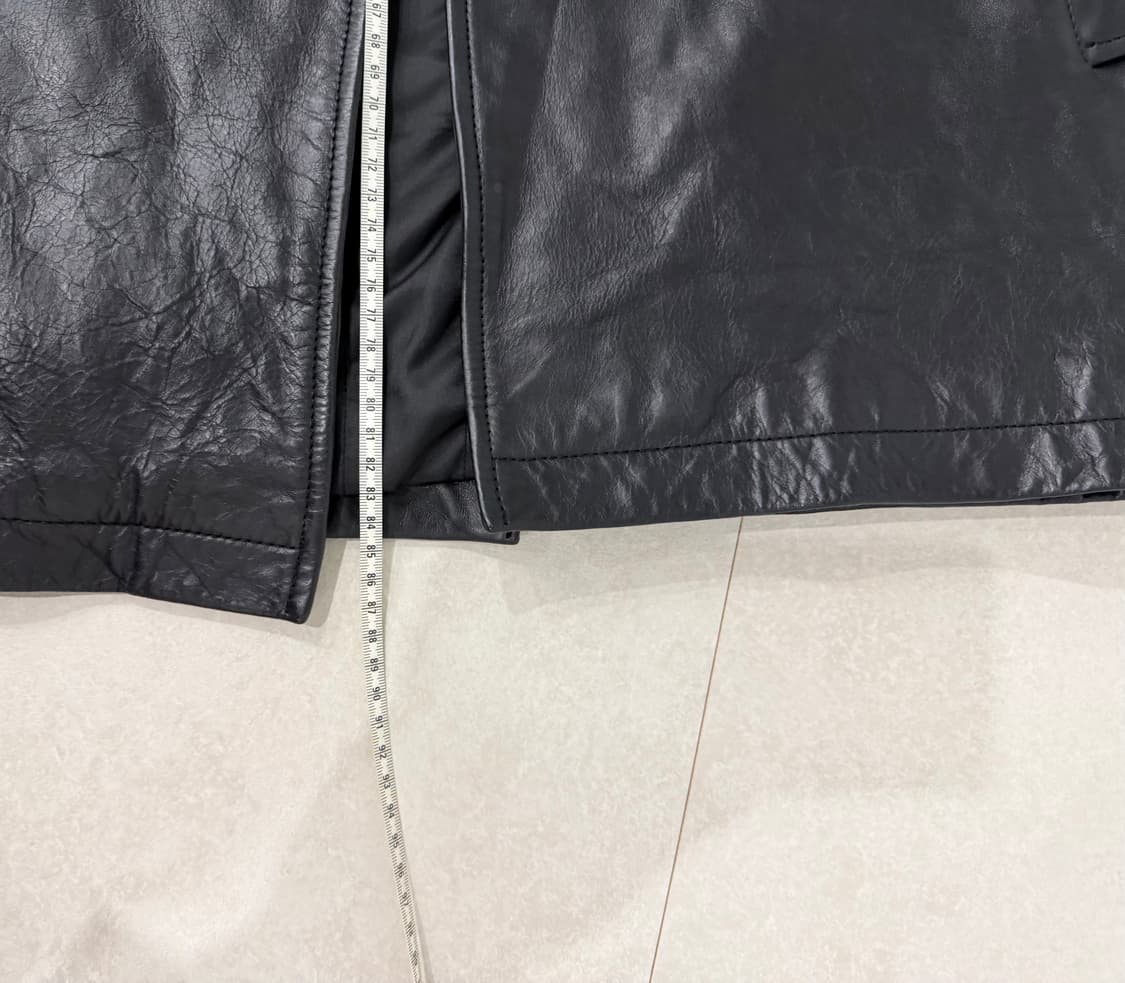Gap 올드갭 블랙 레더 카코트 S 상품이미지7