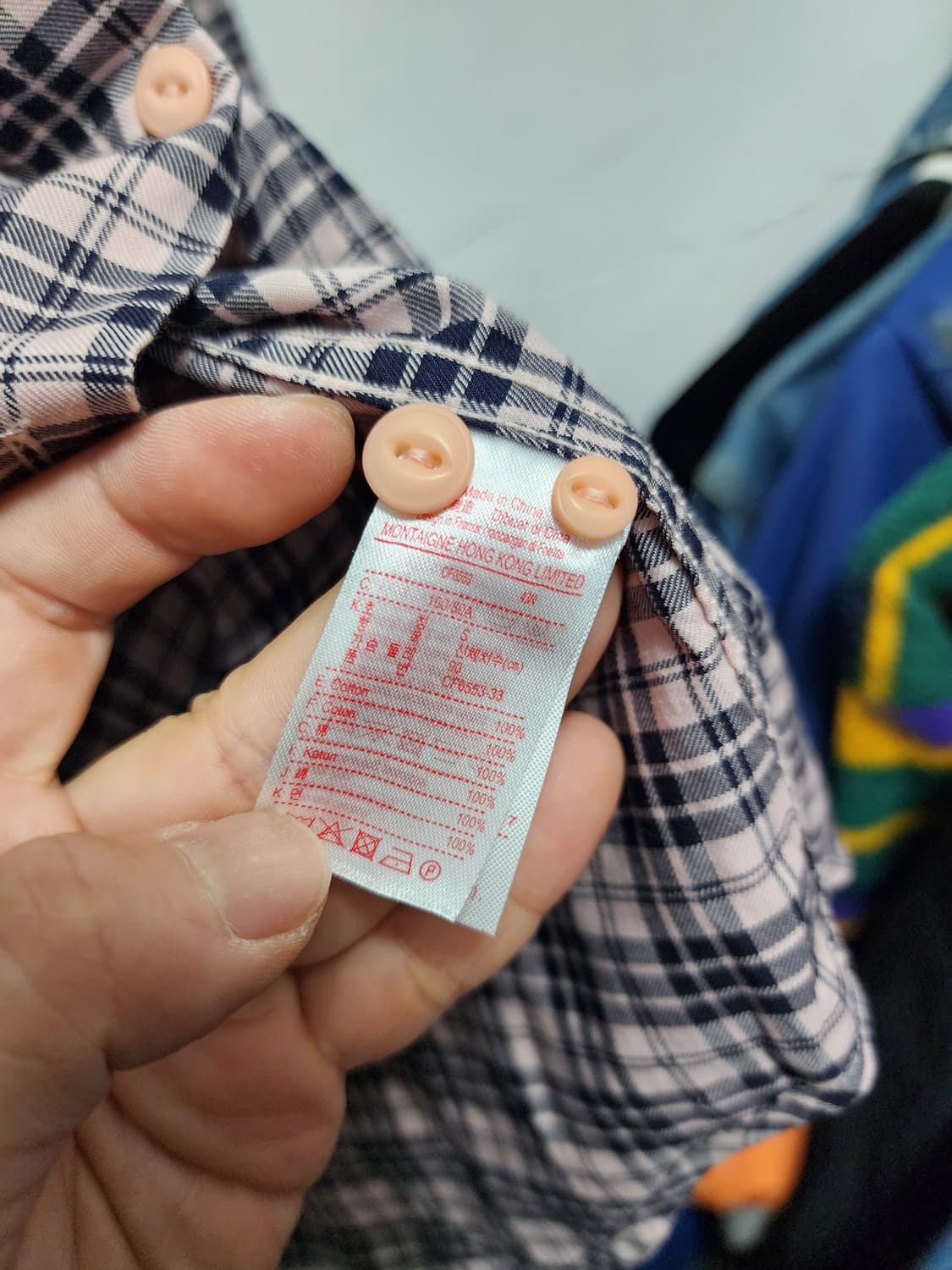 (새상품) 라코스테 홍콩 리미티드 체크셔츠 상품이미지5