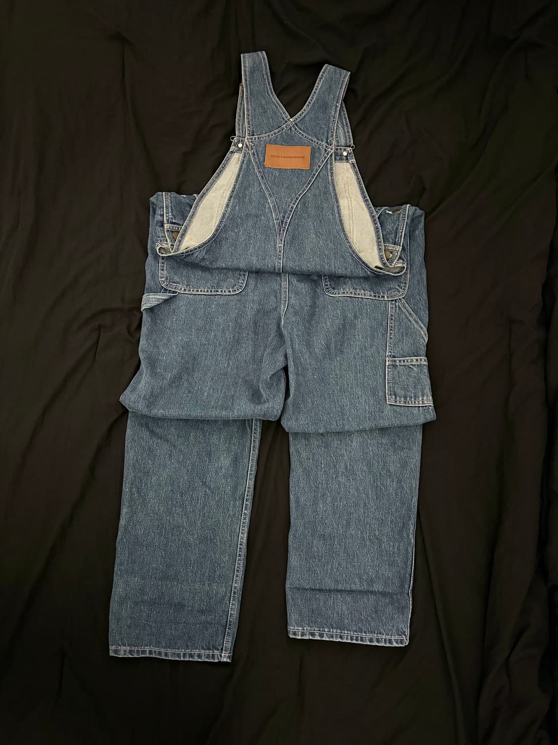 피마원 중청 데님 오버롤 상품이미지4