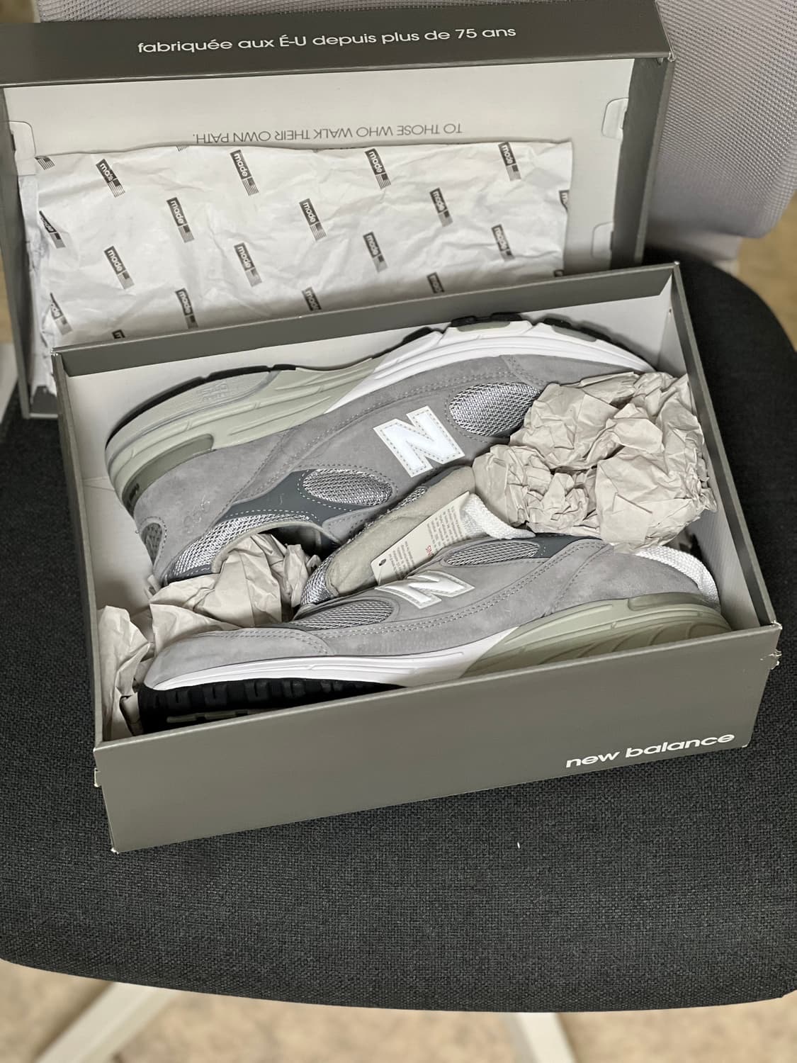 뉴발란스 993 그레이 새상품 10.5 285 D 상품이미지3
