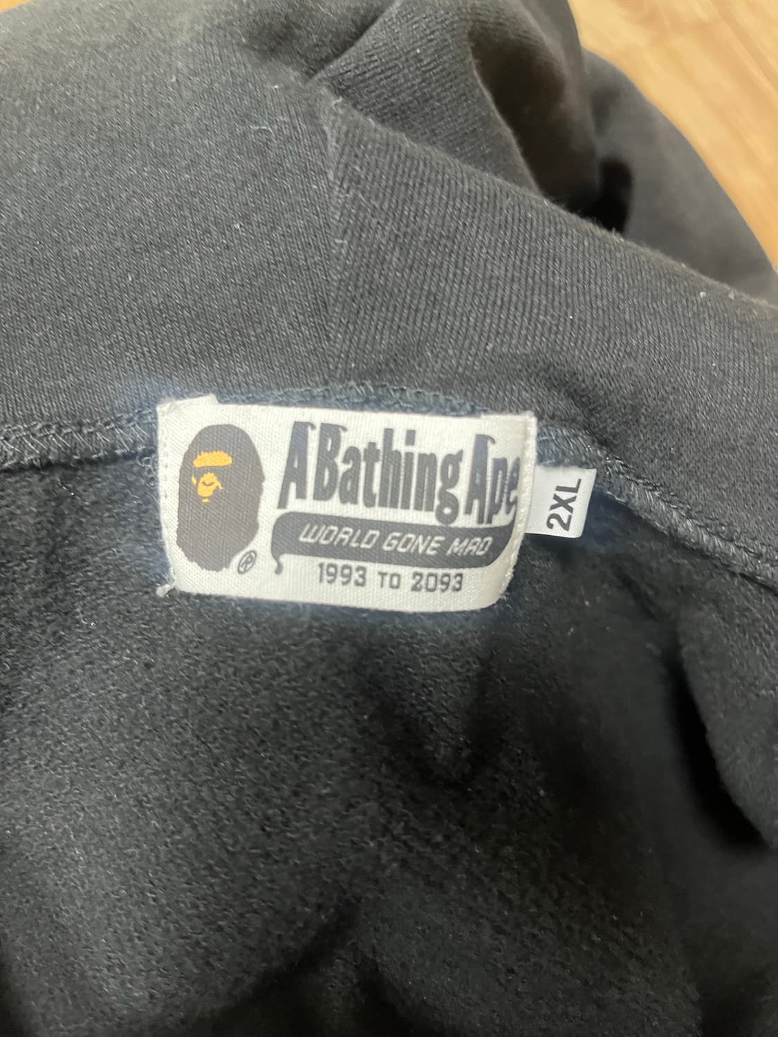 베이프 샤크후드 2XL 블랙 상품이미지5