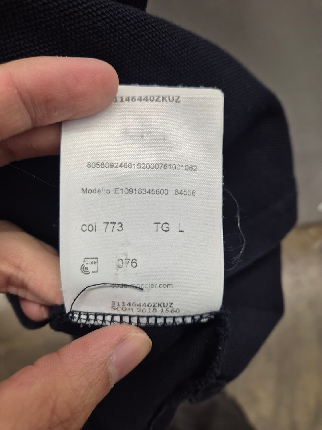 몽클레어 남성 폴로 티셔츠 네이비 L 상품이미지8