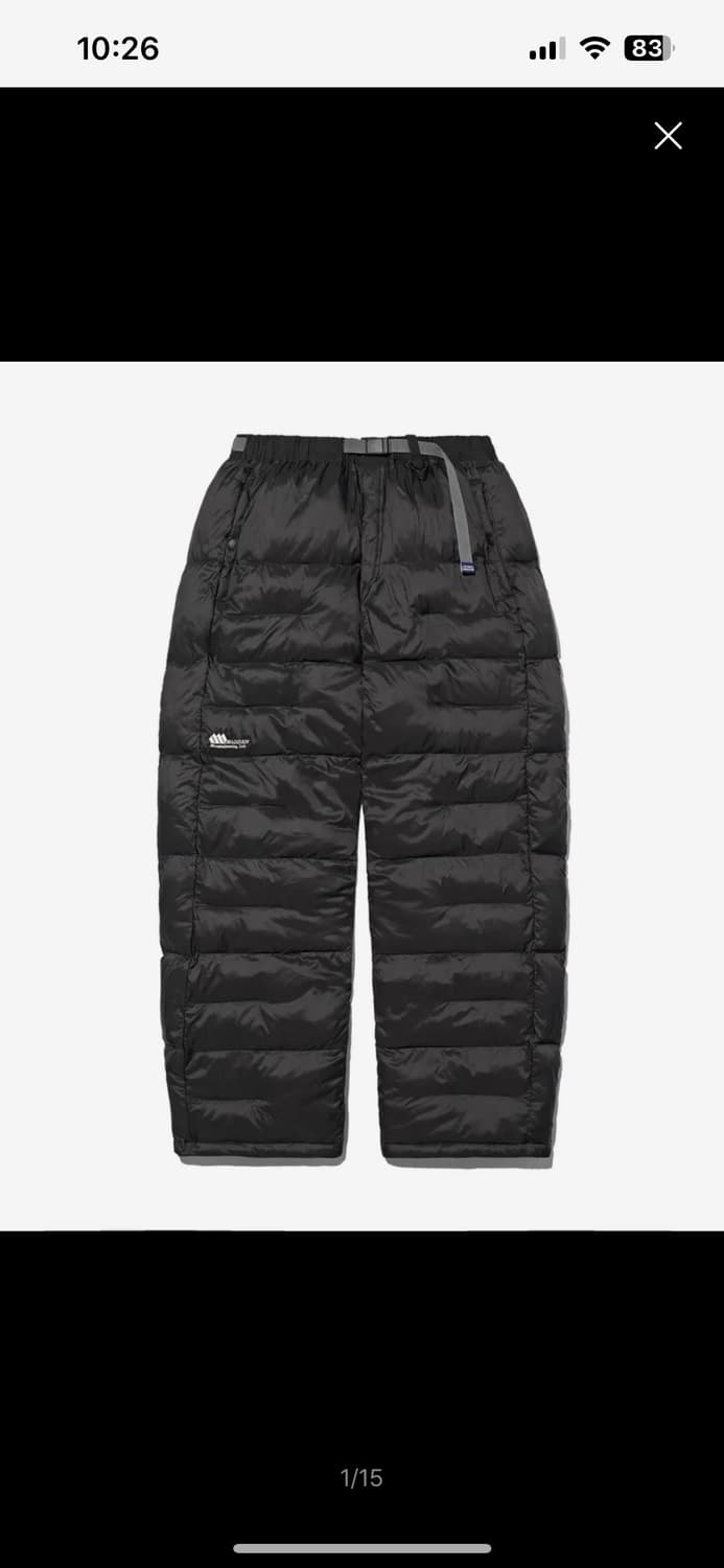 [L] 매든 패디드 팬츠 블랙 상품이미지1