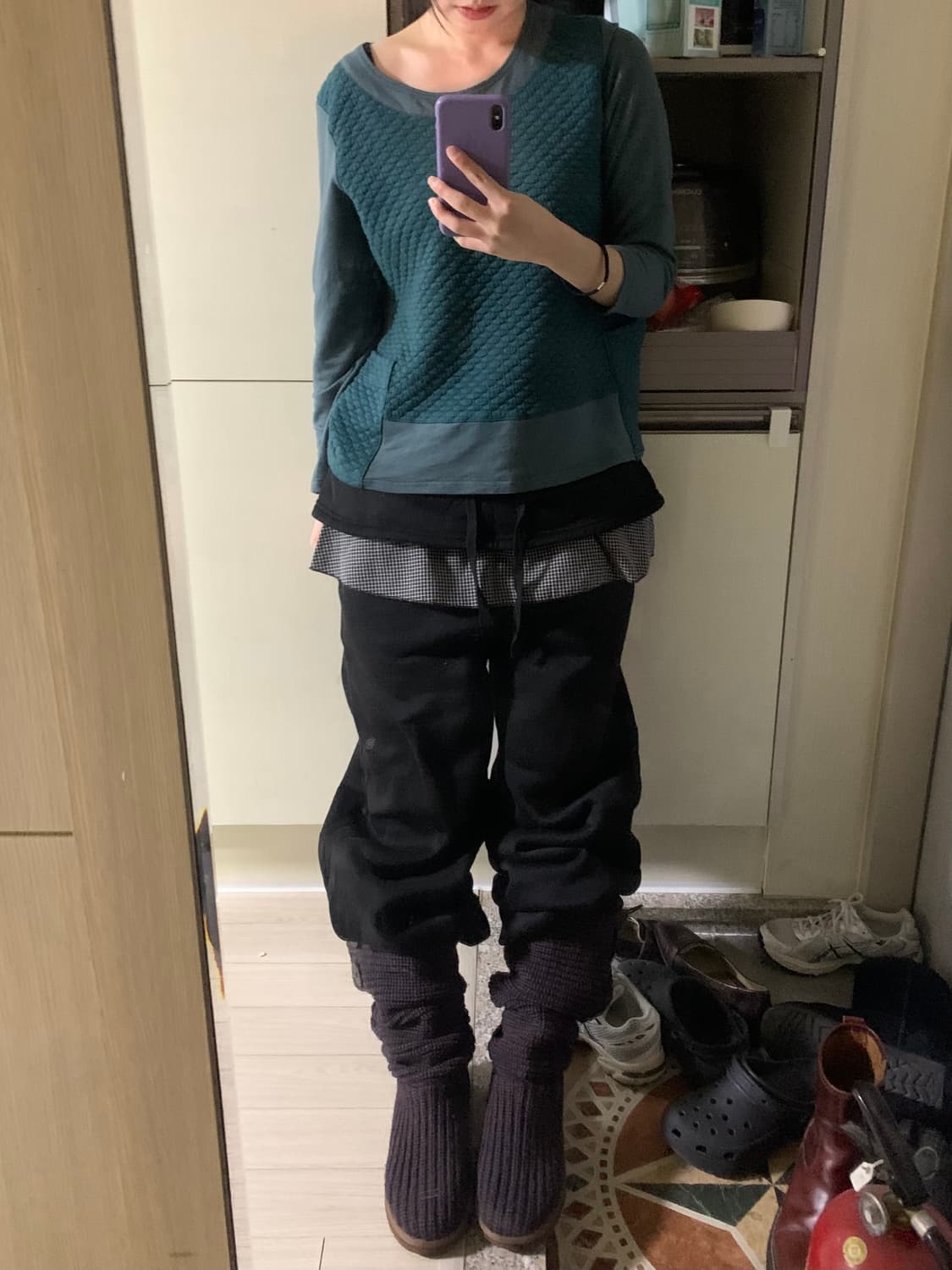 Ugg knit boots puple&red 상품이미지4