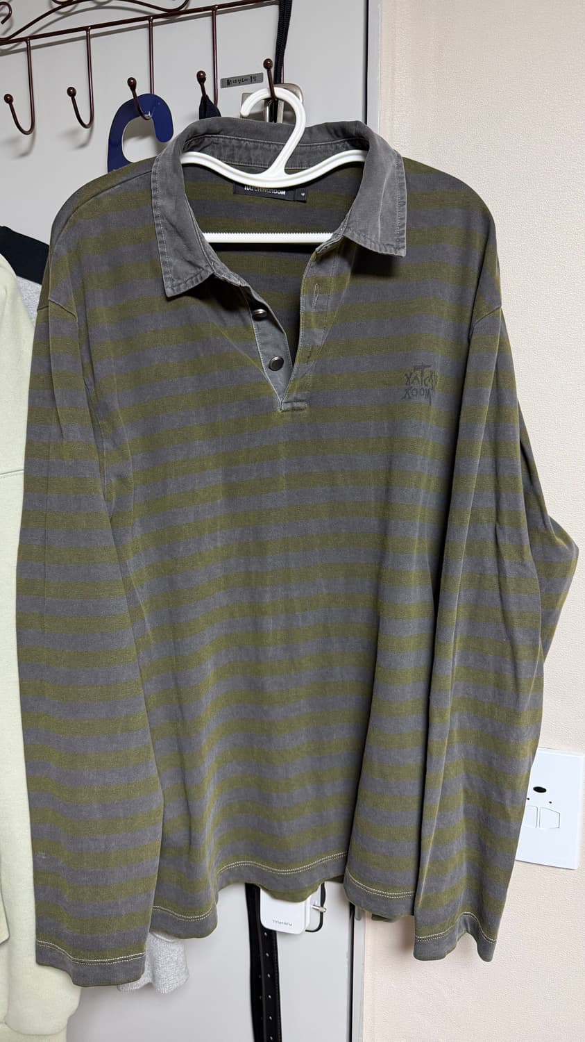 해칭룸 VTG Stripe Polo Tee Dyed Yellow 상품이미지1