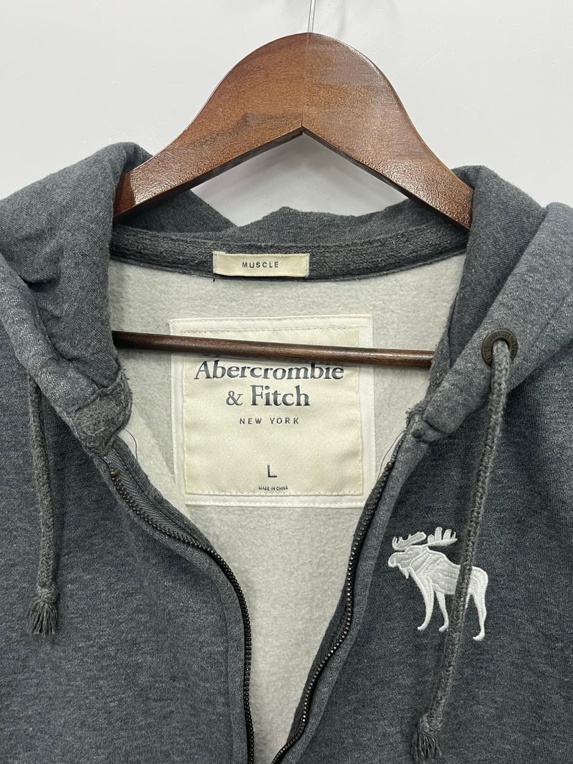 아베크롬비 순록 차콜그레이 후드집업  상품이미지3