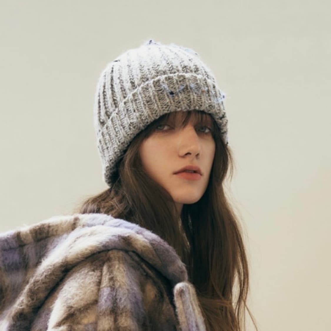 Ribbed Recycled Wool Blend Beanie 상품이미지2
