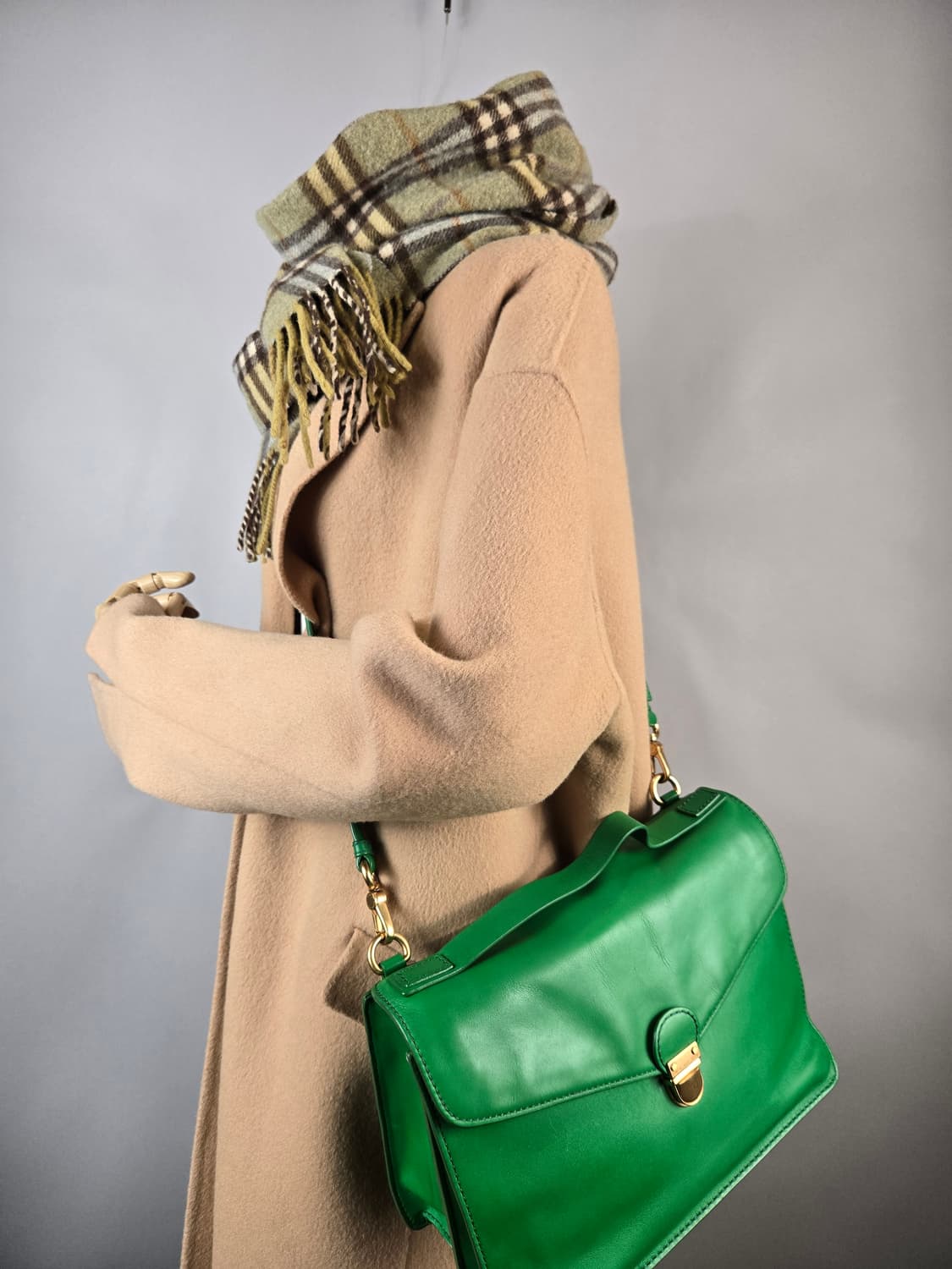 마크제이콥스 레더 사첼백 숄더백 가방 정품 그린 상품이미지1