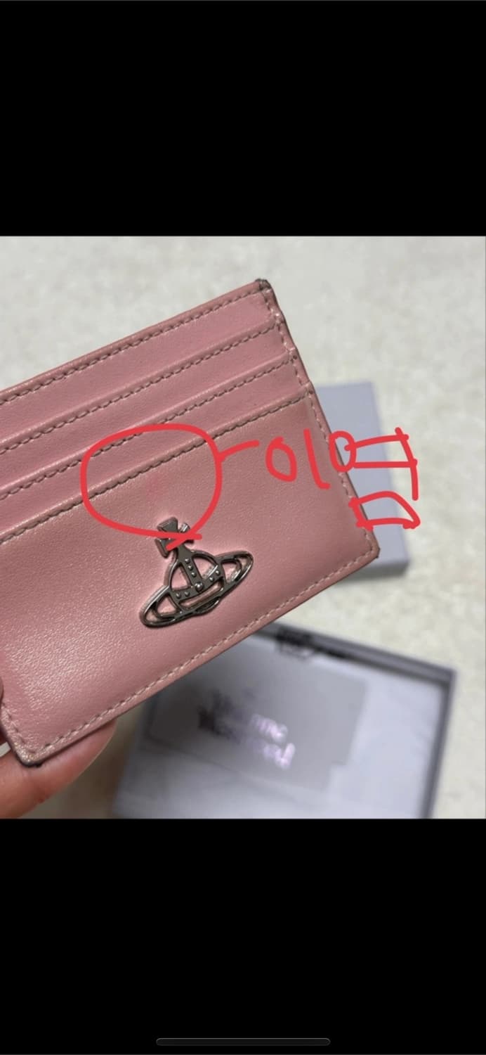비비안웨스트우드 펄핑크 카드지갑 상품이미지5