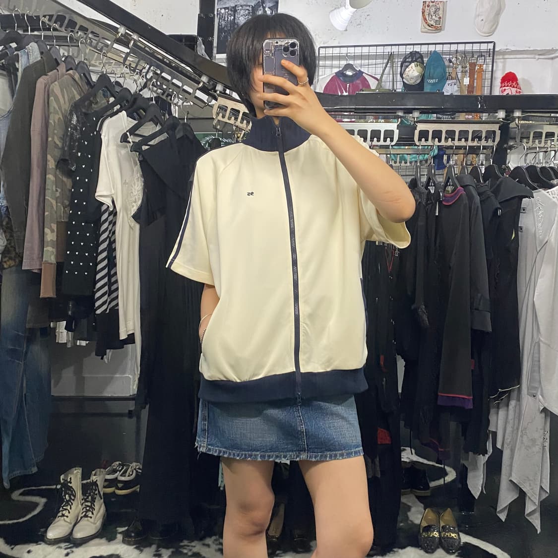 MN.L 라인 배색 투웨이 반팔 져지 상품이미지8