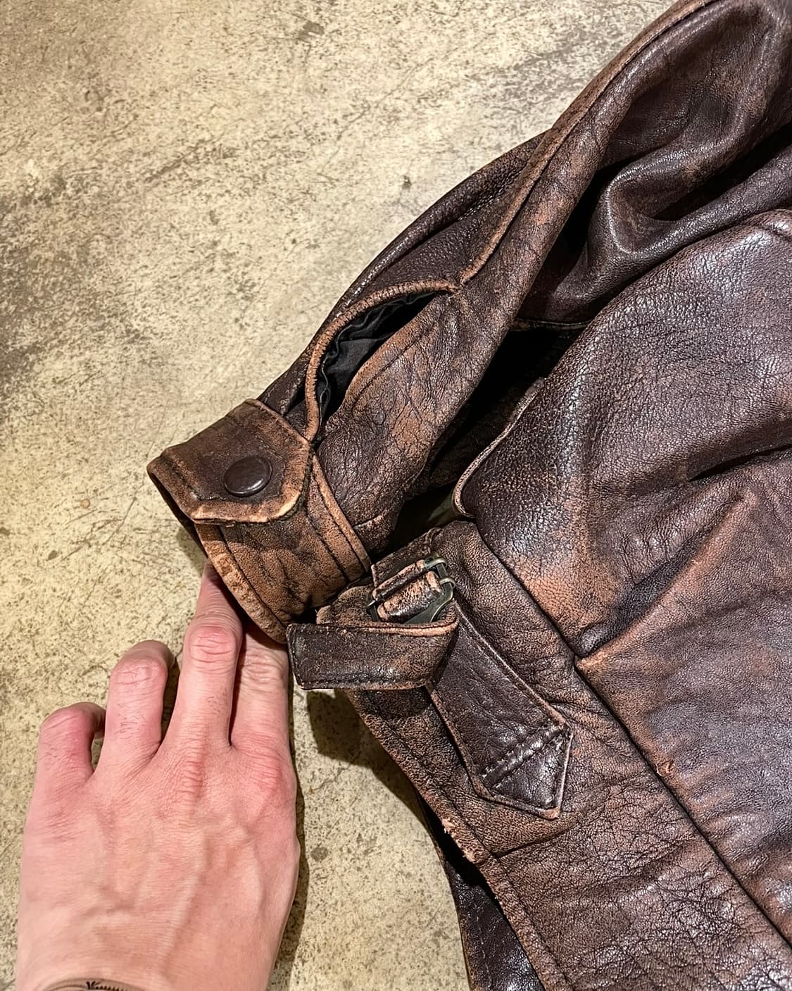 바츠 램스킨 봄버 타입 자켓 상품이미지9