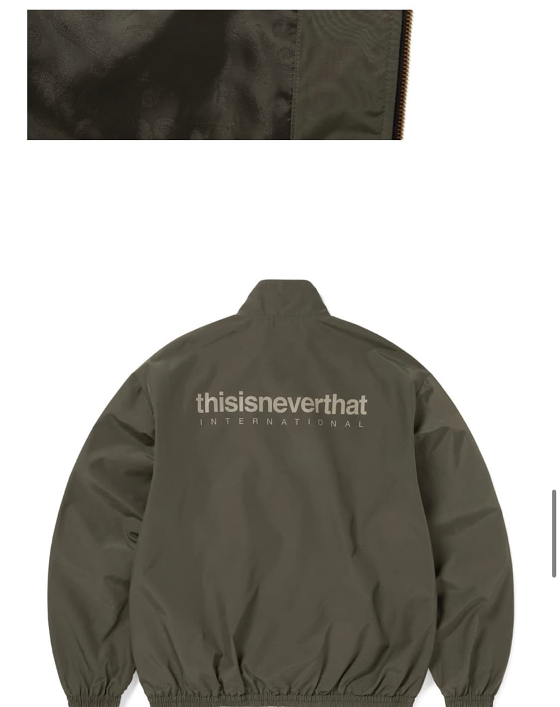 디스이즈네버뎃 자켓 올리브(s) 상품이미지2