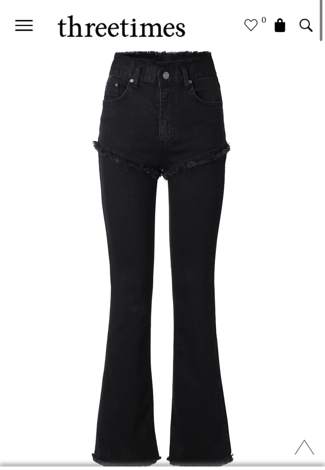 쓰리타임즈 레거시 데님 팬츠 블랙 상품이미지1