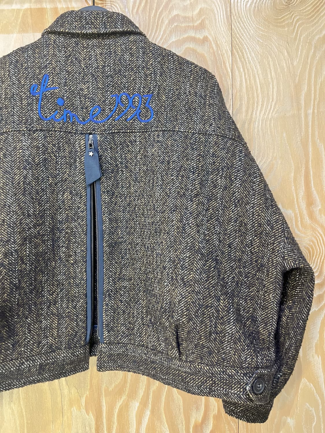 랑방 백 지퍼 HBT 울 자켓 상품이미지5