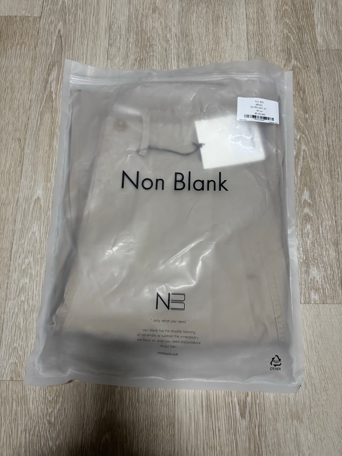 넌블랭크 치노팬츠 BEIGE M 상품이미지2