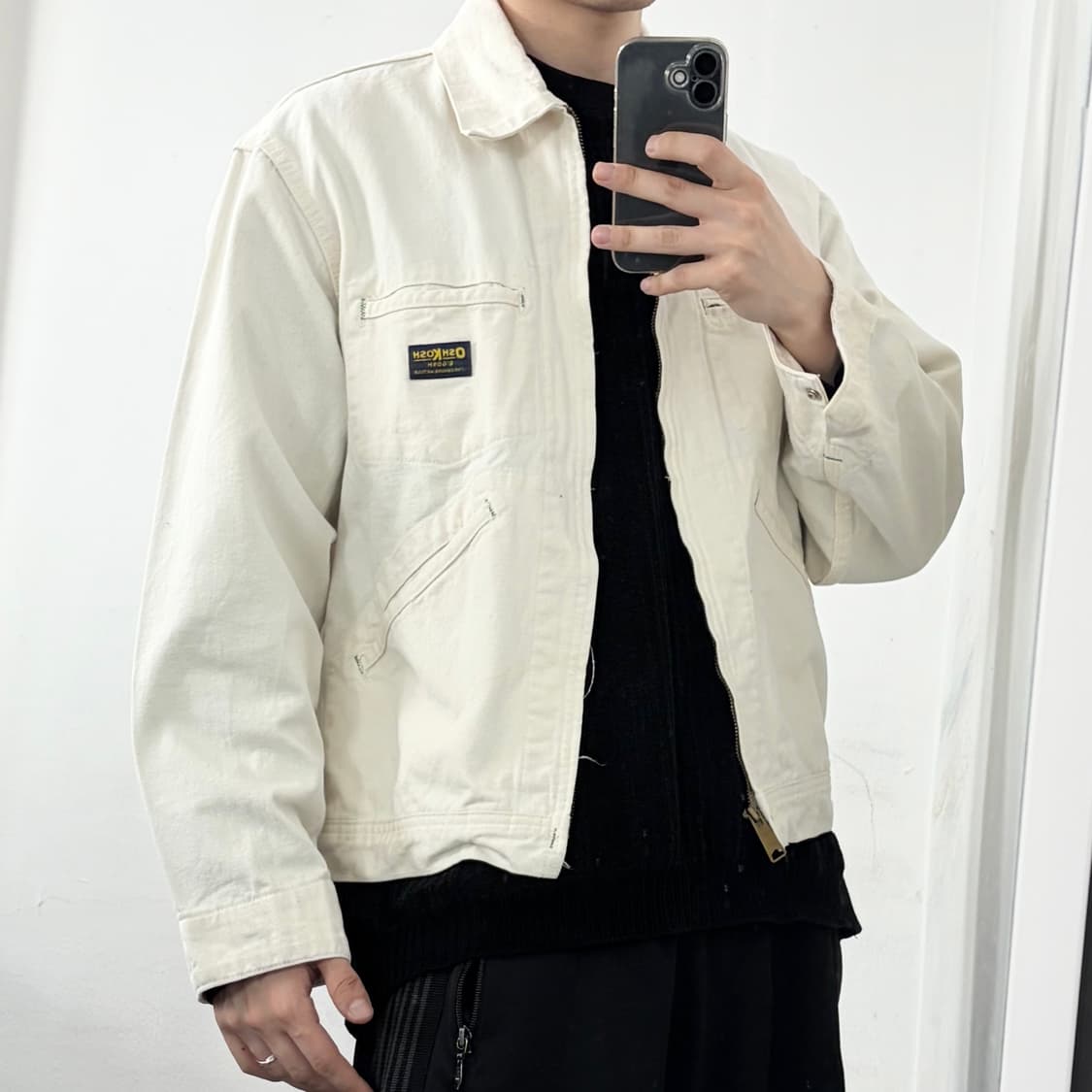 OshKosh B'Gosh 80s 에크루 워크 자켓 상품이미지3