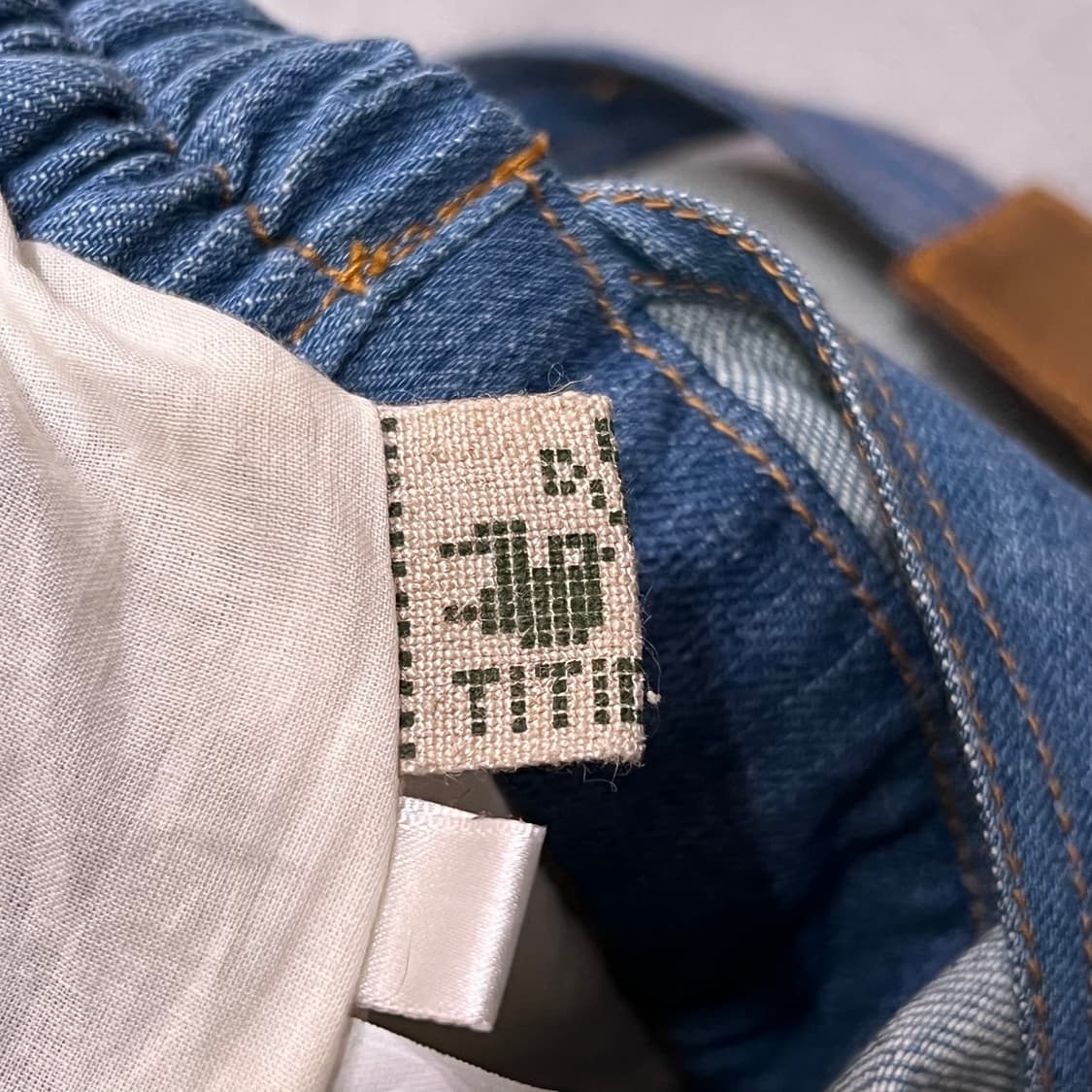  titicaca 에스닉 데님 오버롤 스커트 y16292 상품이미지7