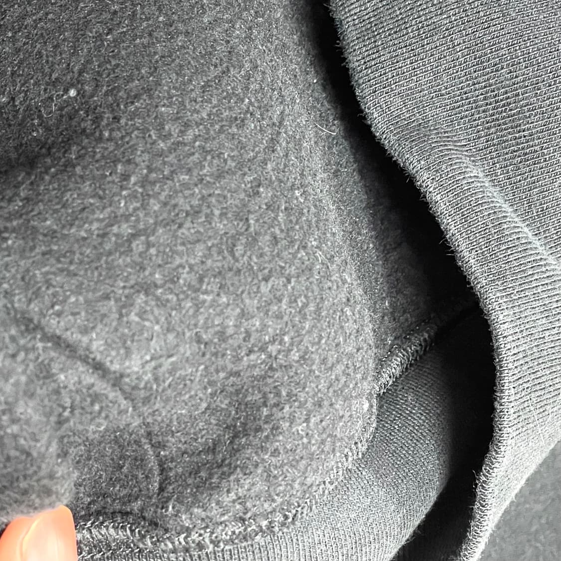 나이키 스펠로고 블랙 기모 후드티셔츠 남성S 상품이미지6