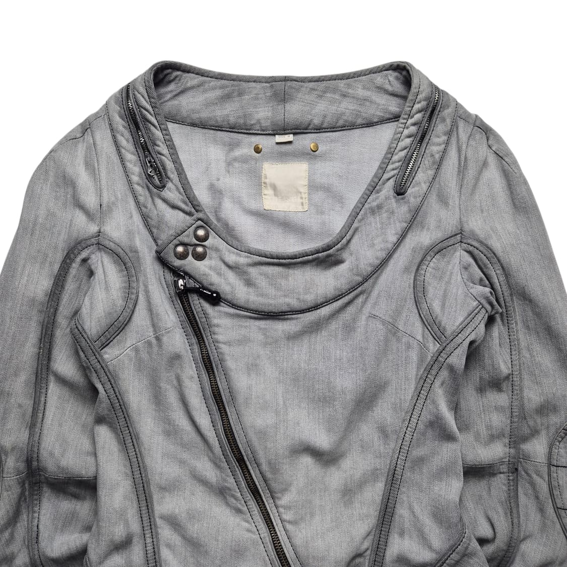 [M] 디젤 사선지퍼 데님자켓 이태리메이드 상품이미지4