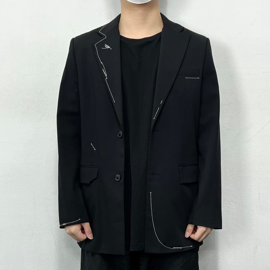 자라 x 아더에러 오버사이즈 블레이저 블랙 상품이미지4