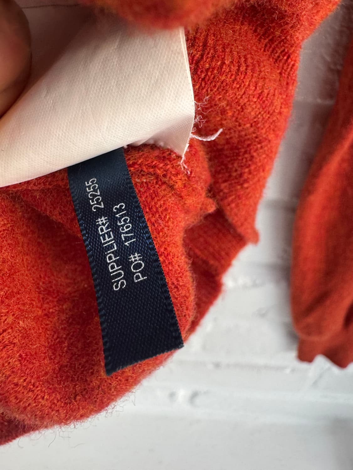 폴로 오렌지 울 니트 상품이미지5