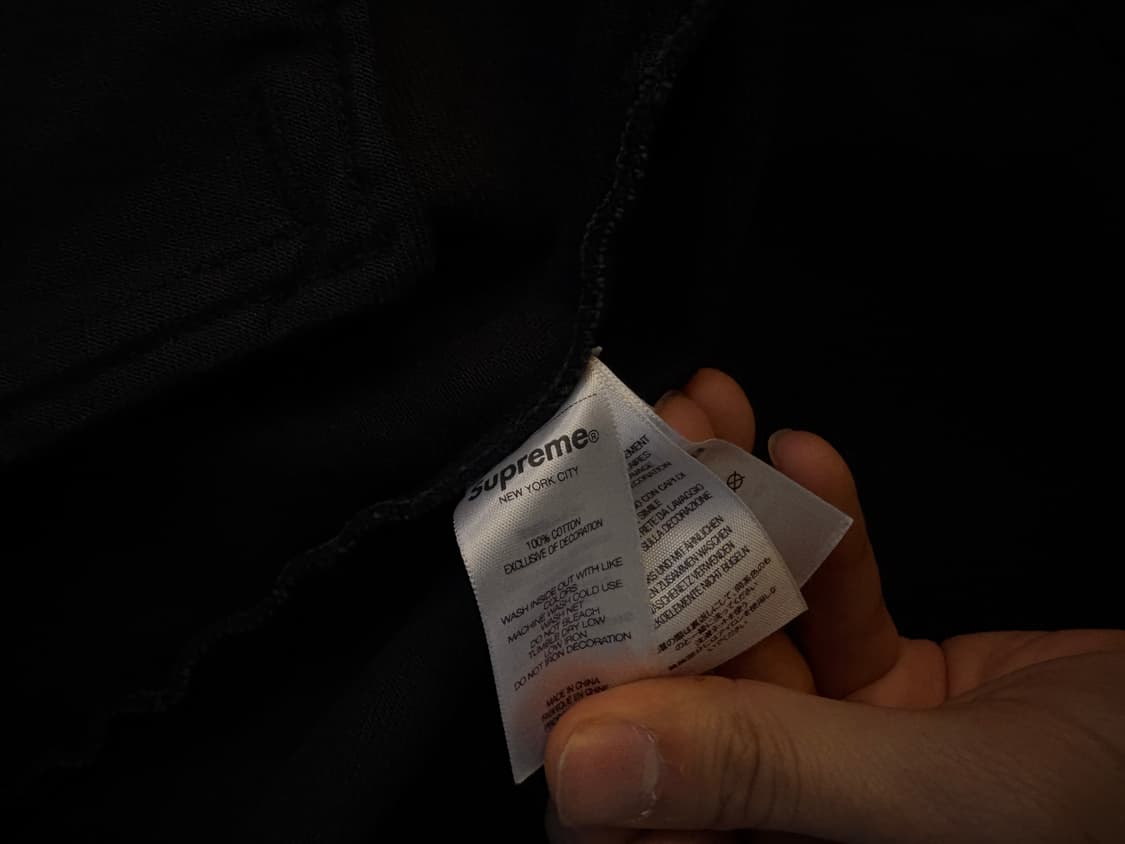 25fw 슈프림 코치자켓 데님 블랙 M 사이즈 상품이미지5