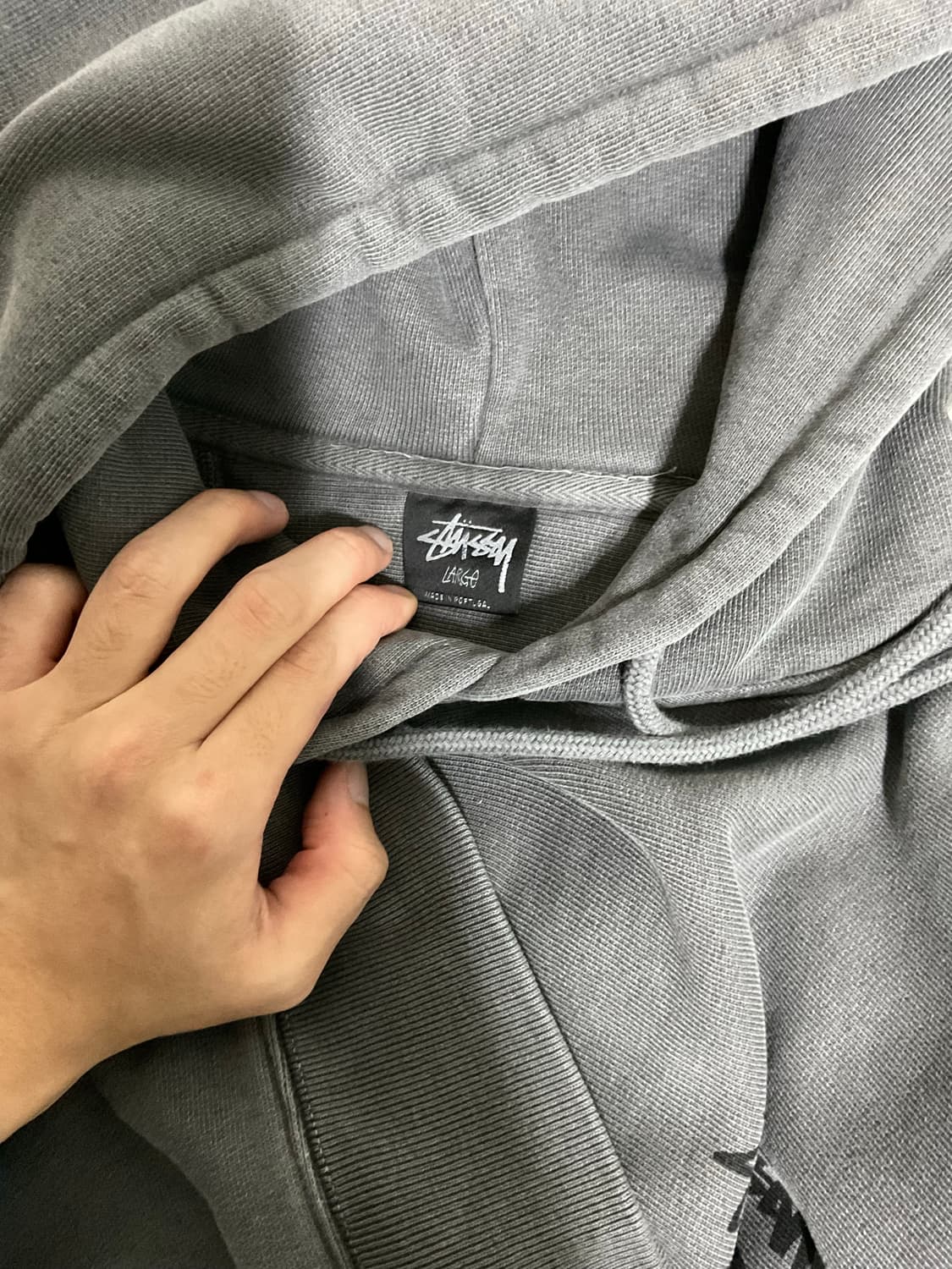 스투시 8볼 피그먼트 후드티 L 상품이미지6