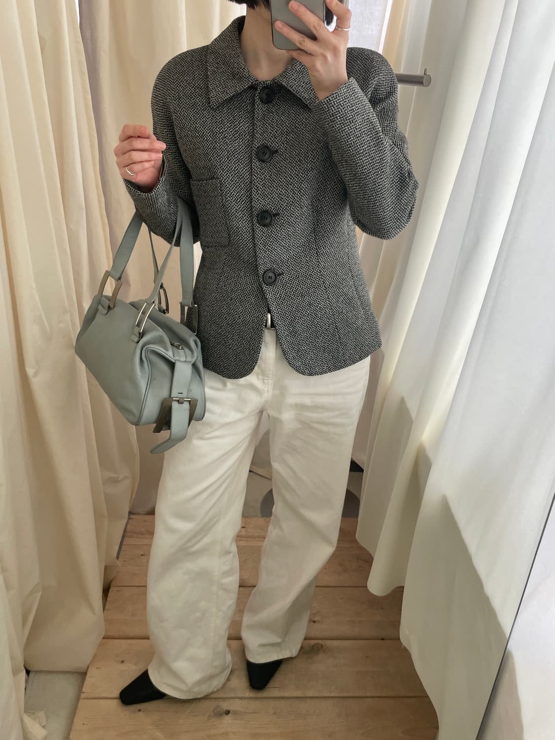 STUDIO 0001 BY FERRE curved wool jacket 상품이미지8