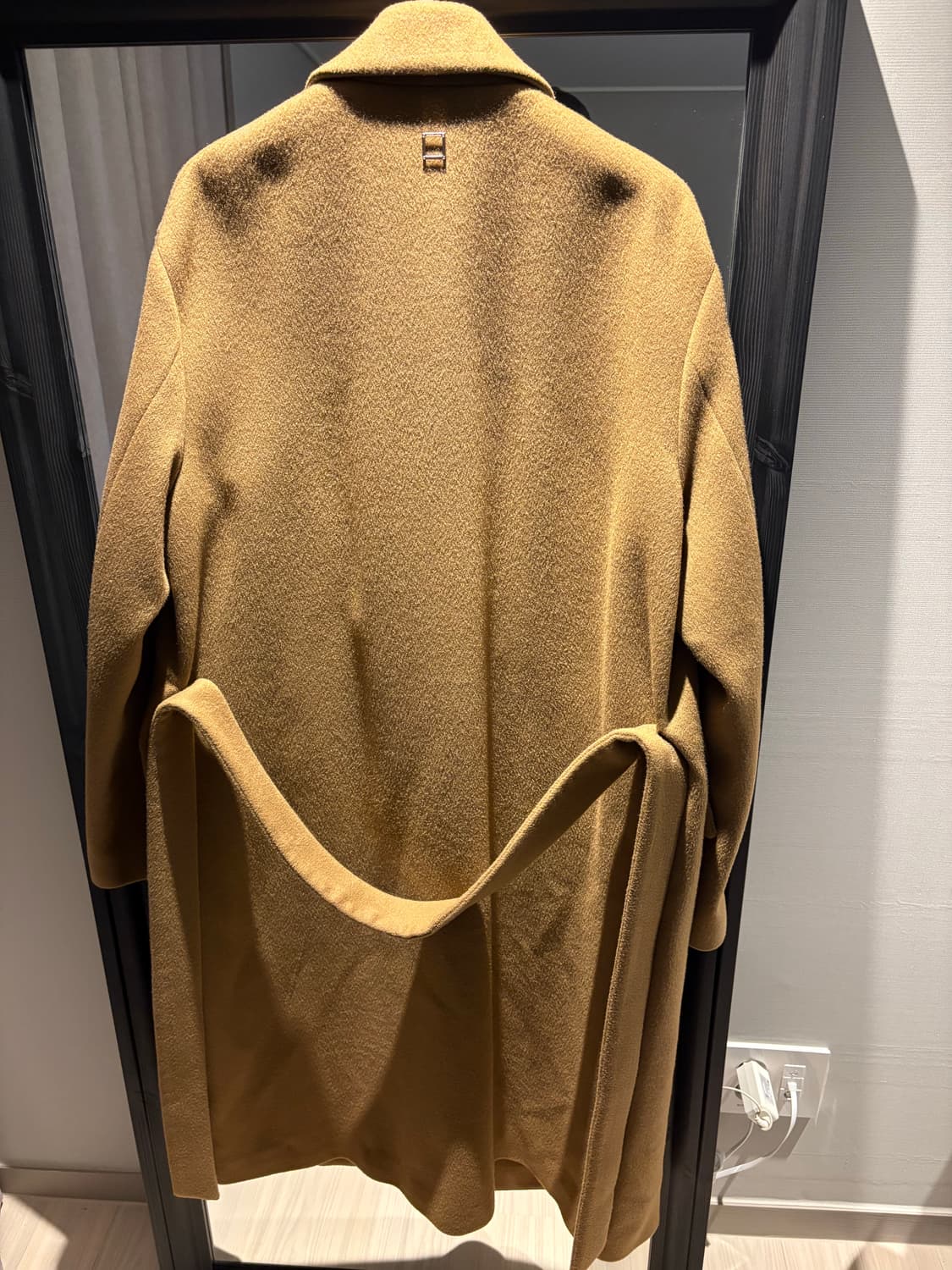 우영미 카멜 캐시미어 로브코트 50 상품이미지4