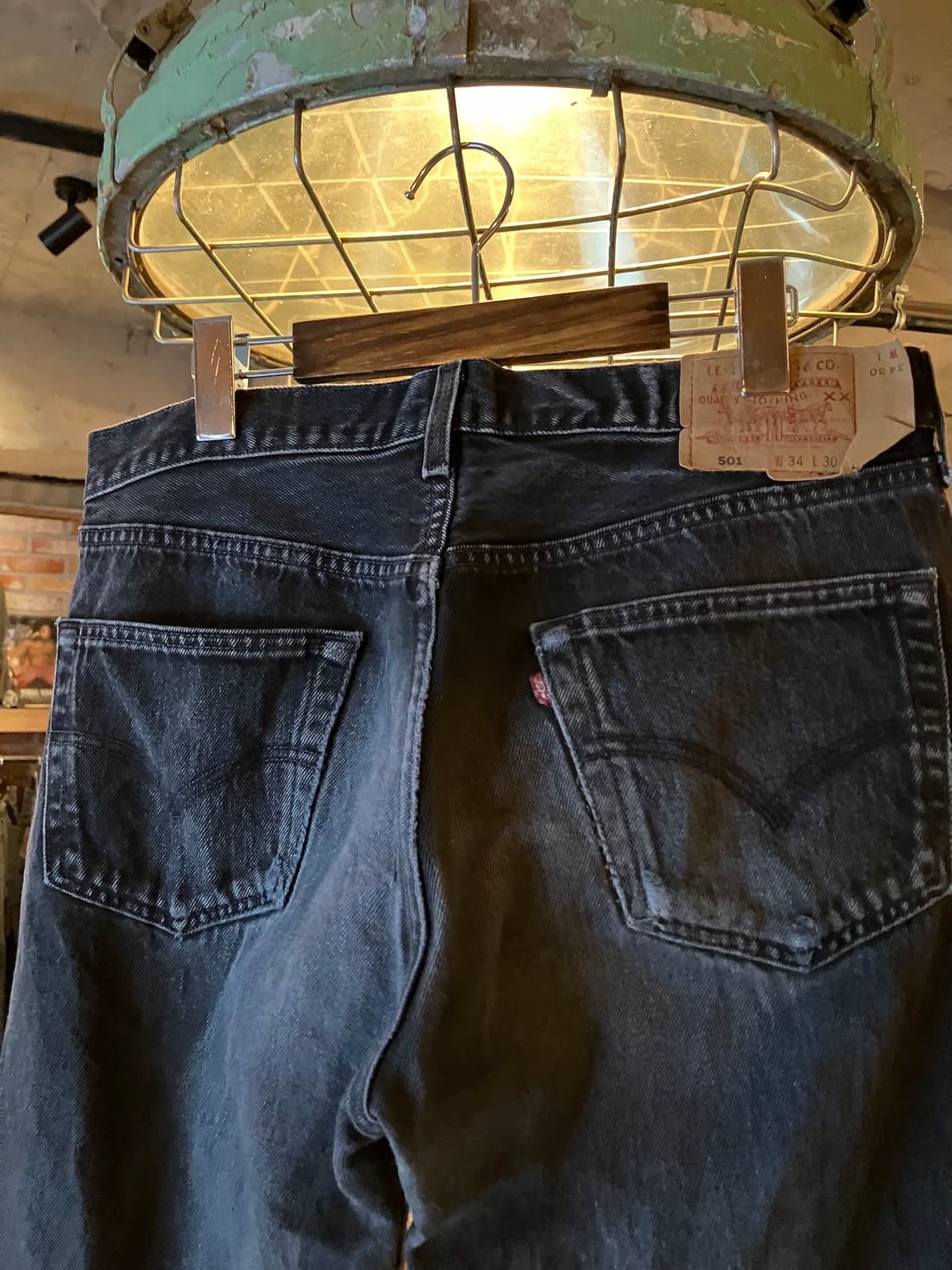 90s USA Levis 501 0660 Black Denim Pants 상품이미지6