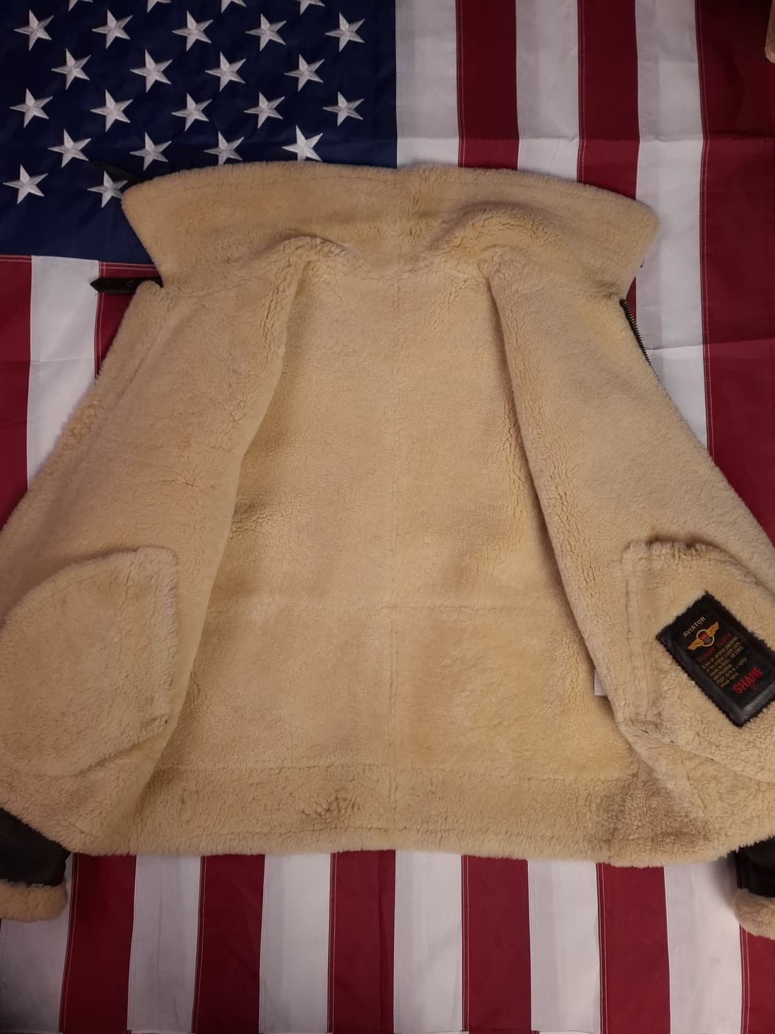 미공군 B-3 TYPE 리얼레더 항공 폭격기 무스탕 상품이미지8