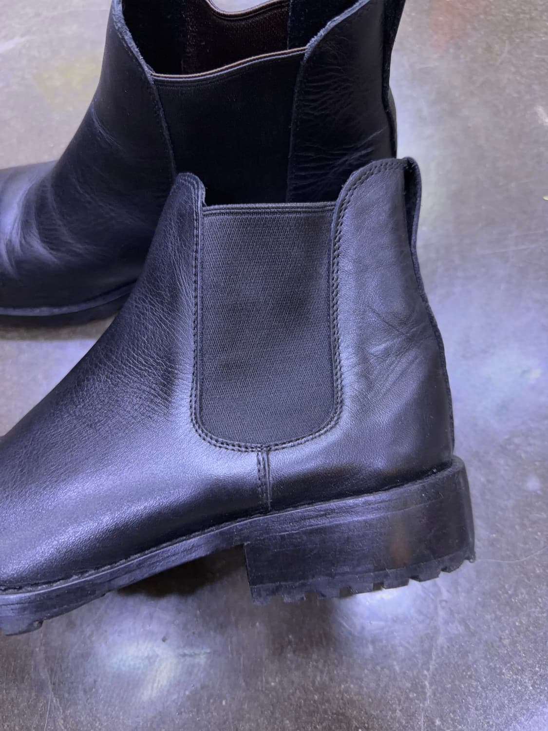 카미난도 x 쉽스 심플 첼시부츠 블랙 260 상품이미지6