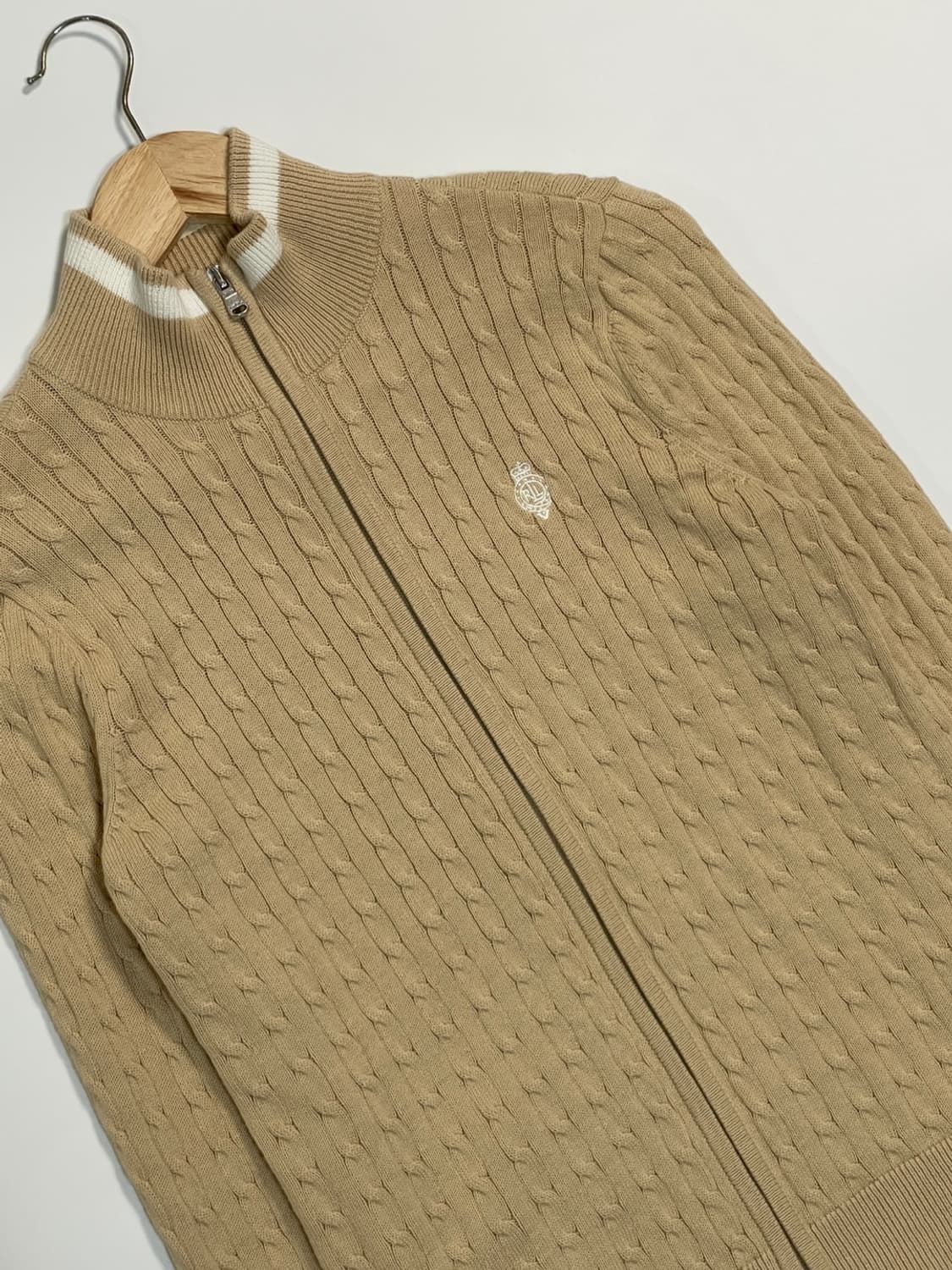 폴로 랄프로렌 꽈배기 니트 집업 상품이미지4