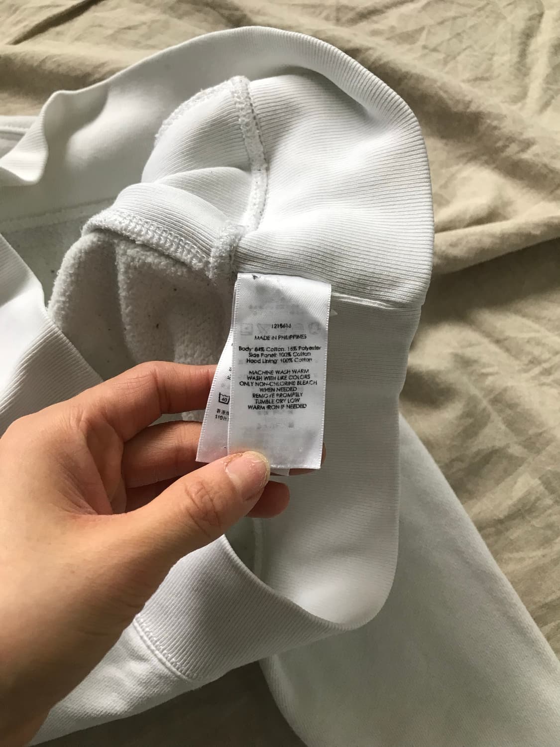 폴로 랄프로렌 빅 포니 로고 화이트 후드티 상품이미지9