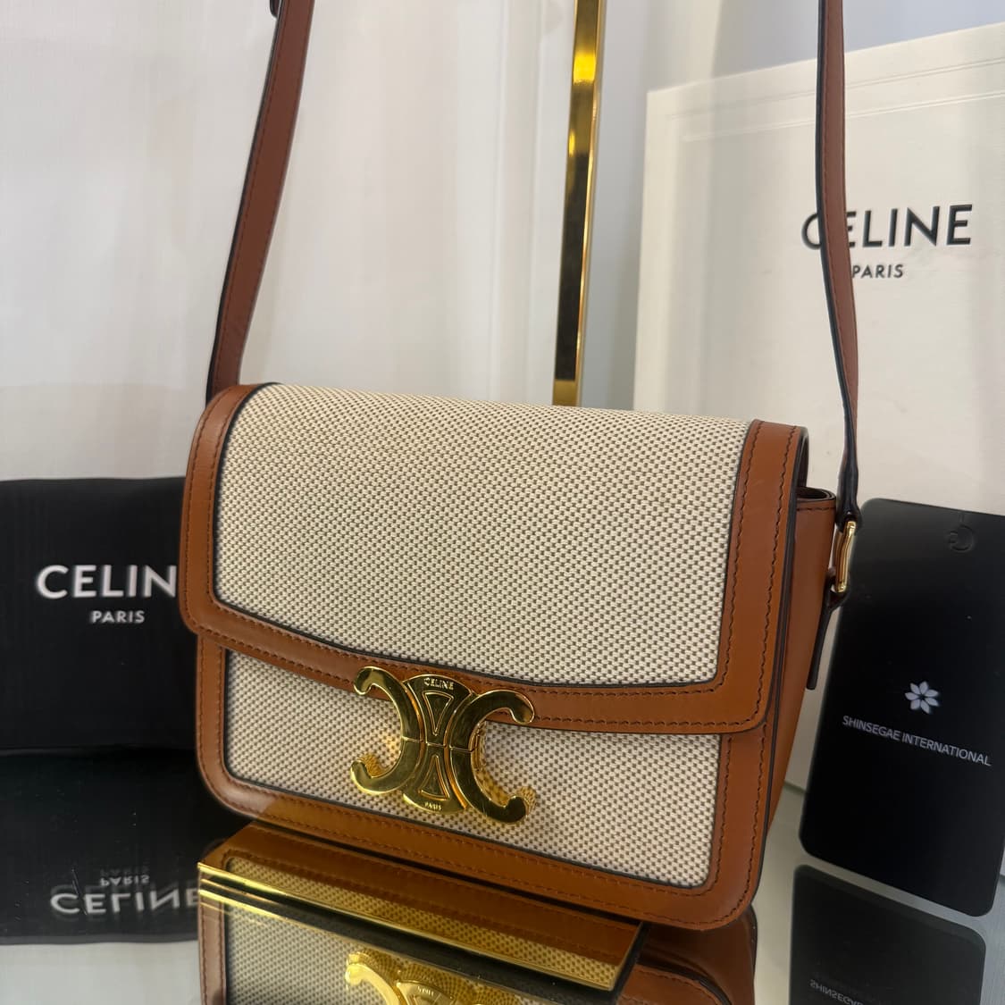 셀린느 텍스타일 틴 트리옹프 백 숄더백 상품이미지3