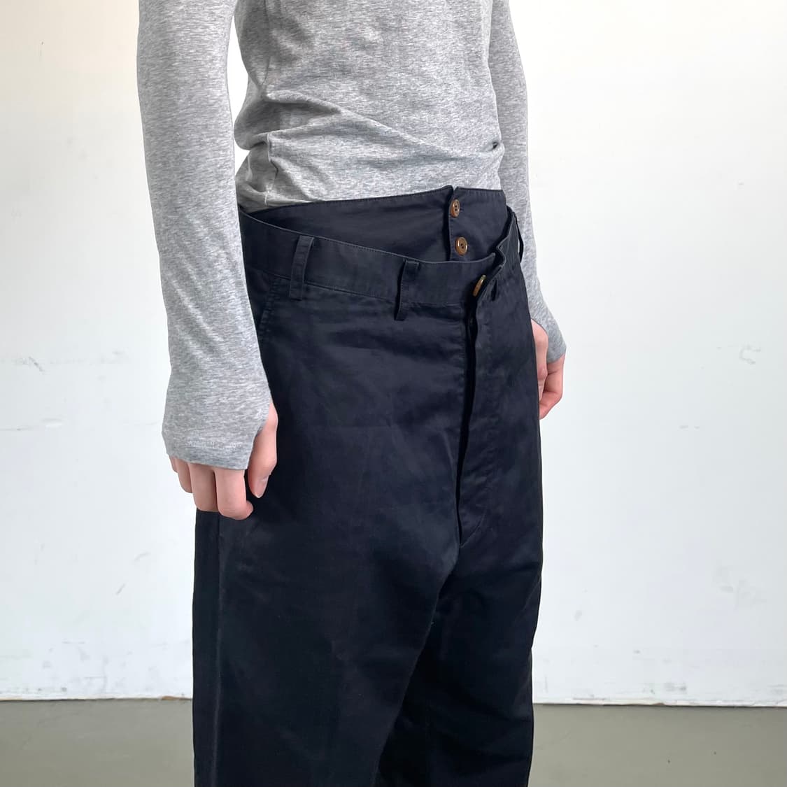 비비안웨스트우드 더블 웨이스트 팬츠 상품이미지5