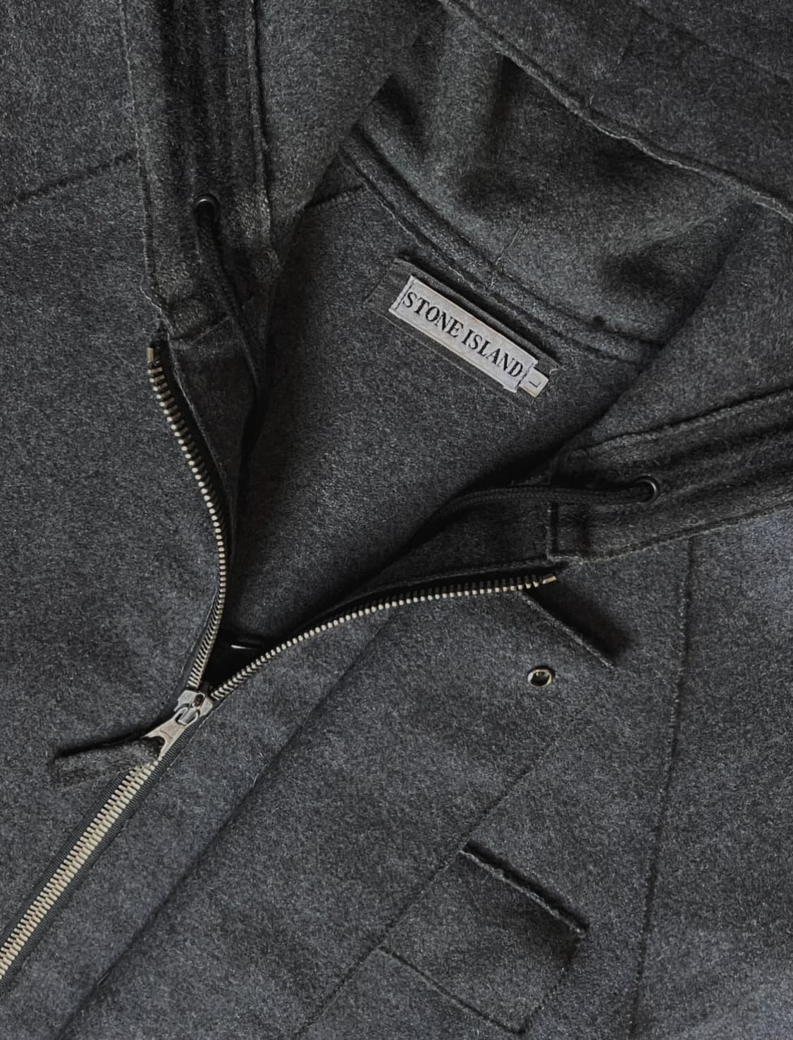 [L]92AW 스톤아일랜드 울 후드 3포켓 숏 코트 자켓 아카이브 상품이미지6