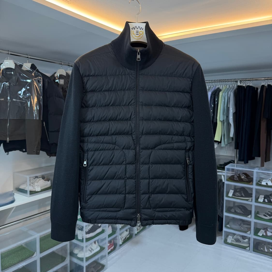 [리오브] 몽클레어 트리콧 울 가디건 니트 패딩 상품이미지1